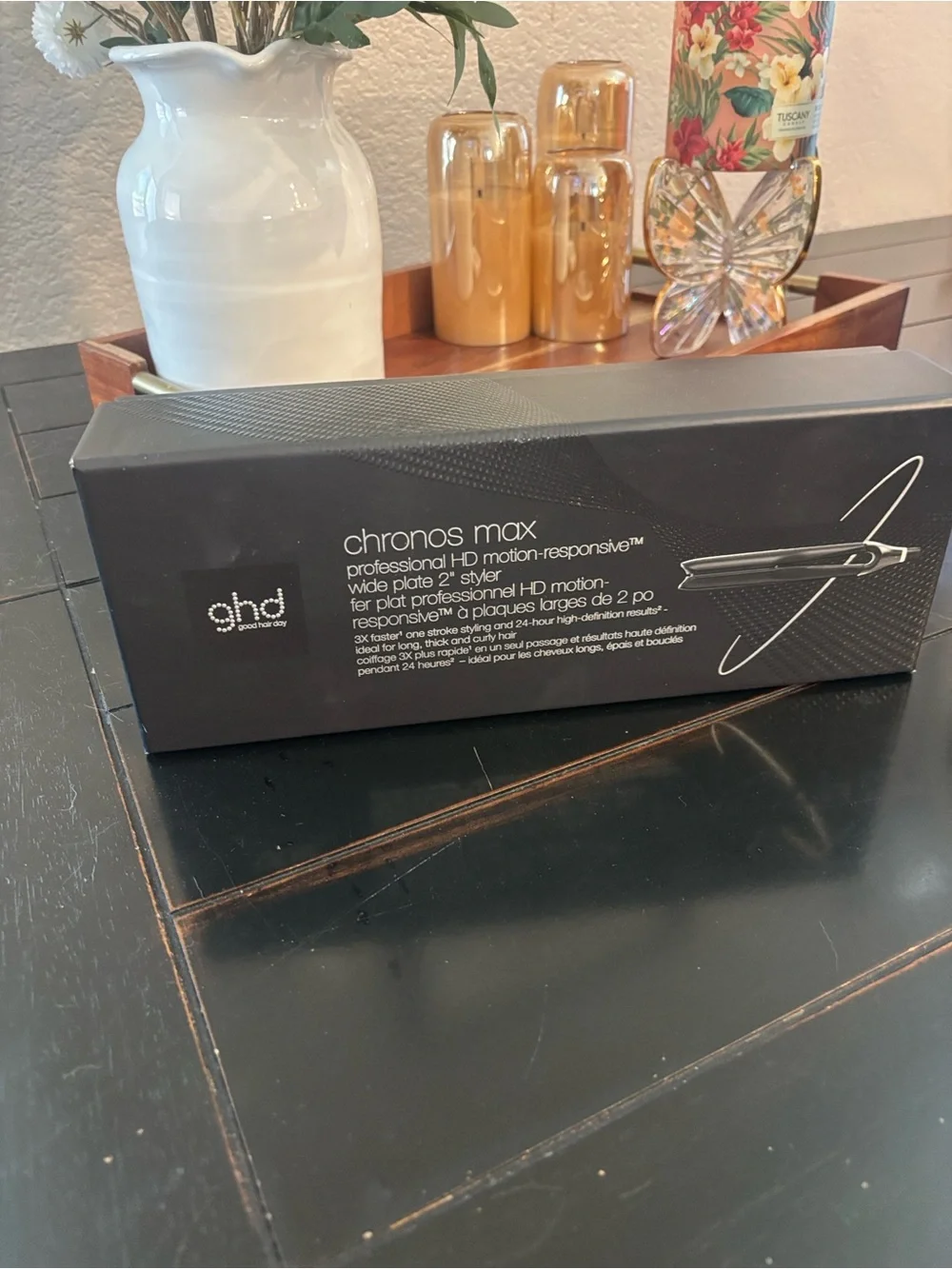 NWT ghd Chronos Max Wide Plate Styler - Black